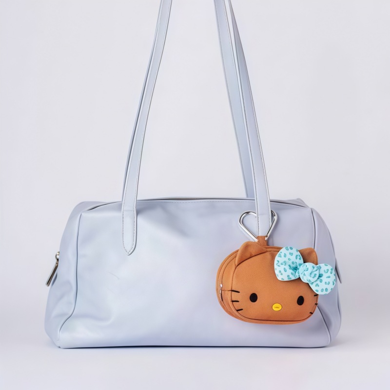 かわいいブラウンのハローキティミニ収納バッグ、レオパード柄の - Mini Backpack Purse のレビューと価格