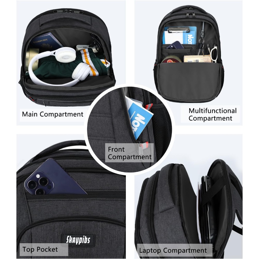 ティーンエイジャーと旅行用のメンズスクールバックパック、強化 - Laptop Backpack 15.6 のレビューと価格