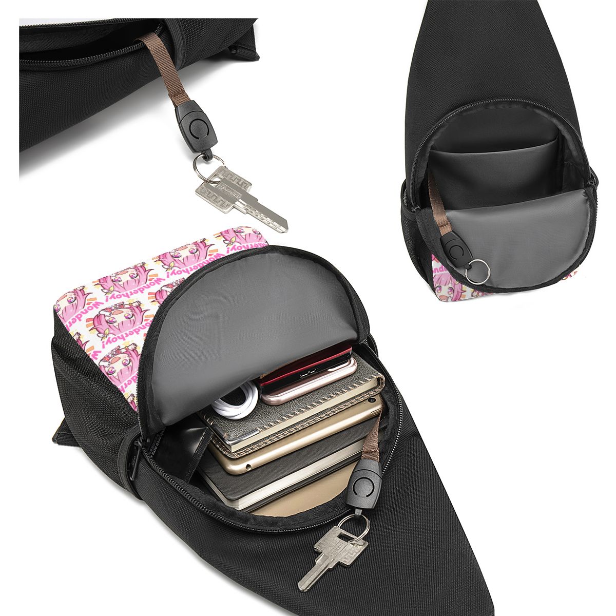 Emu Otori Wonderhoy スタンプチェストバッ - Sling Backpack Shoulder のレビューと価格